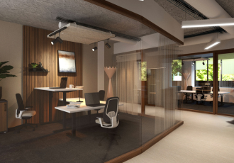 espace bureau moderne
